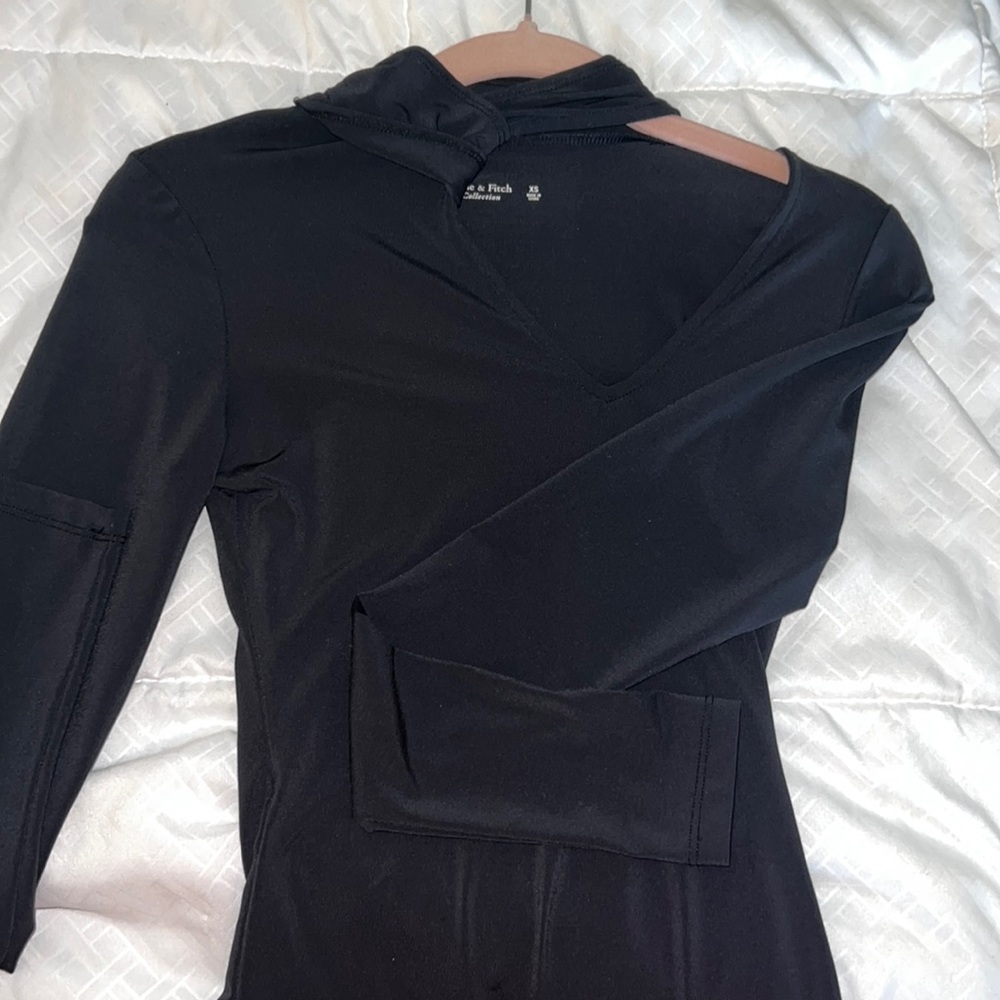 XS Black, Abercrombie Soft Thong Bodysuit.
